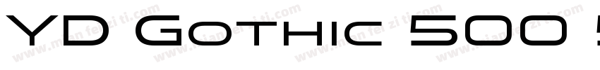 YD Gothic 500 550字体转换